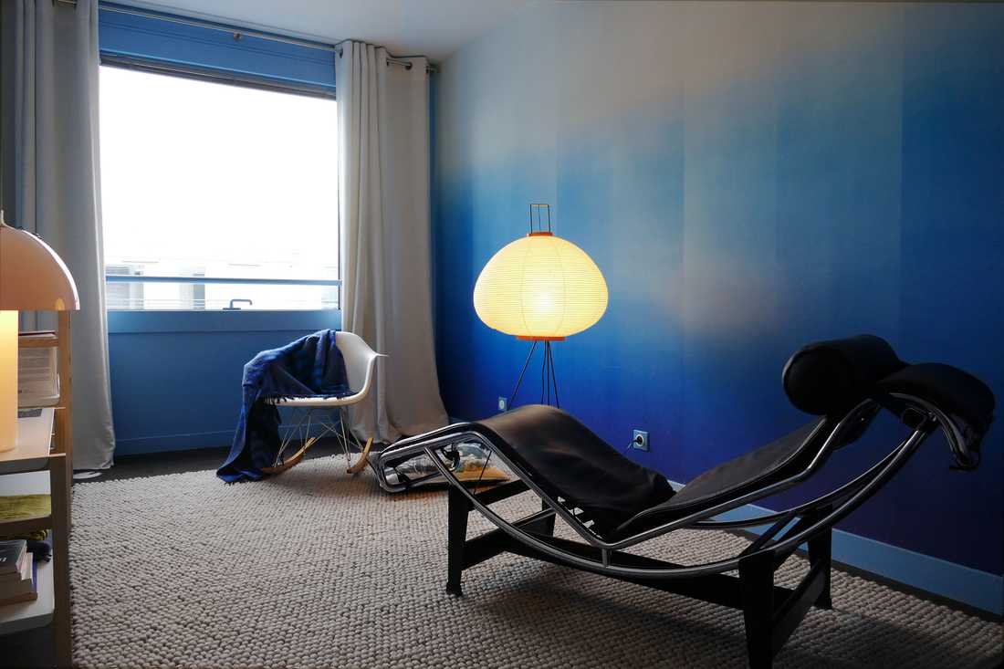 Salle de repos amenagée par un architecte d'interieur en Bretagne