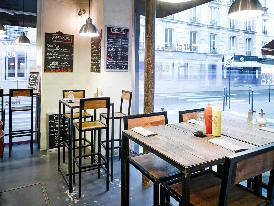 Salle de restauration après les travaux