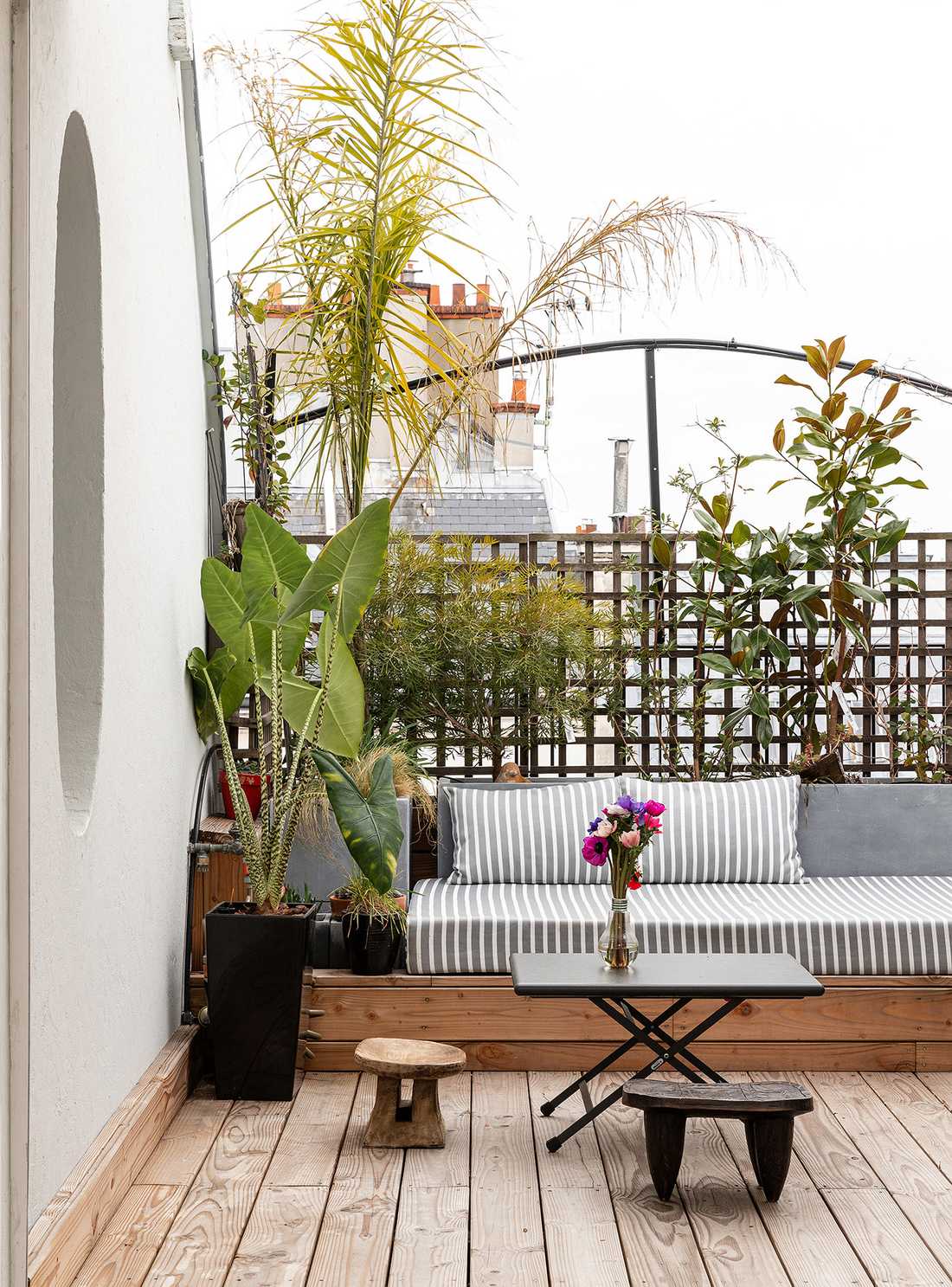 Terrasse de l'appartement à Quimper