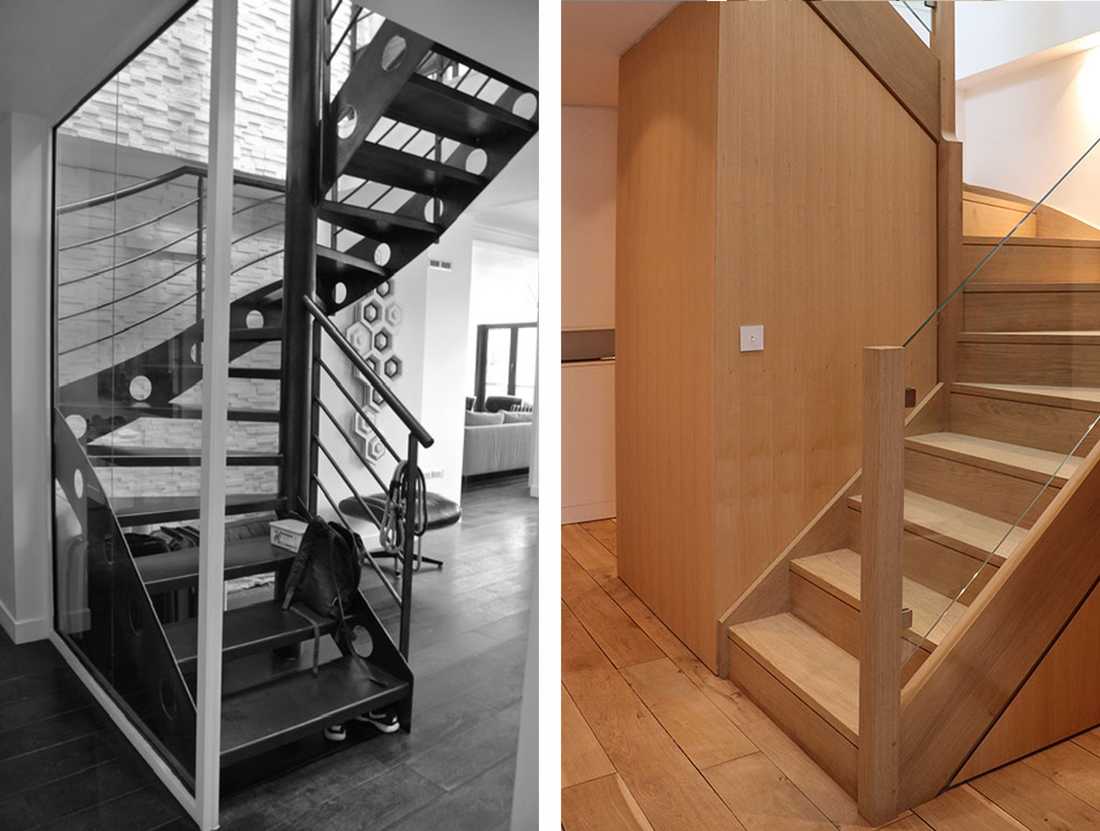 Remplacement d'un escalier interieur par un architecte à Quimper