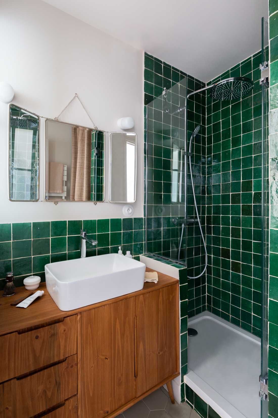 Relooking d'intérieur d'une salle de bain avec un décorateur d'intérieur in Finistère and Morbihan