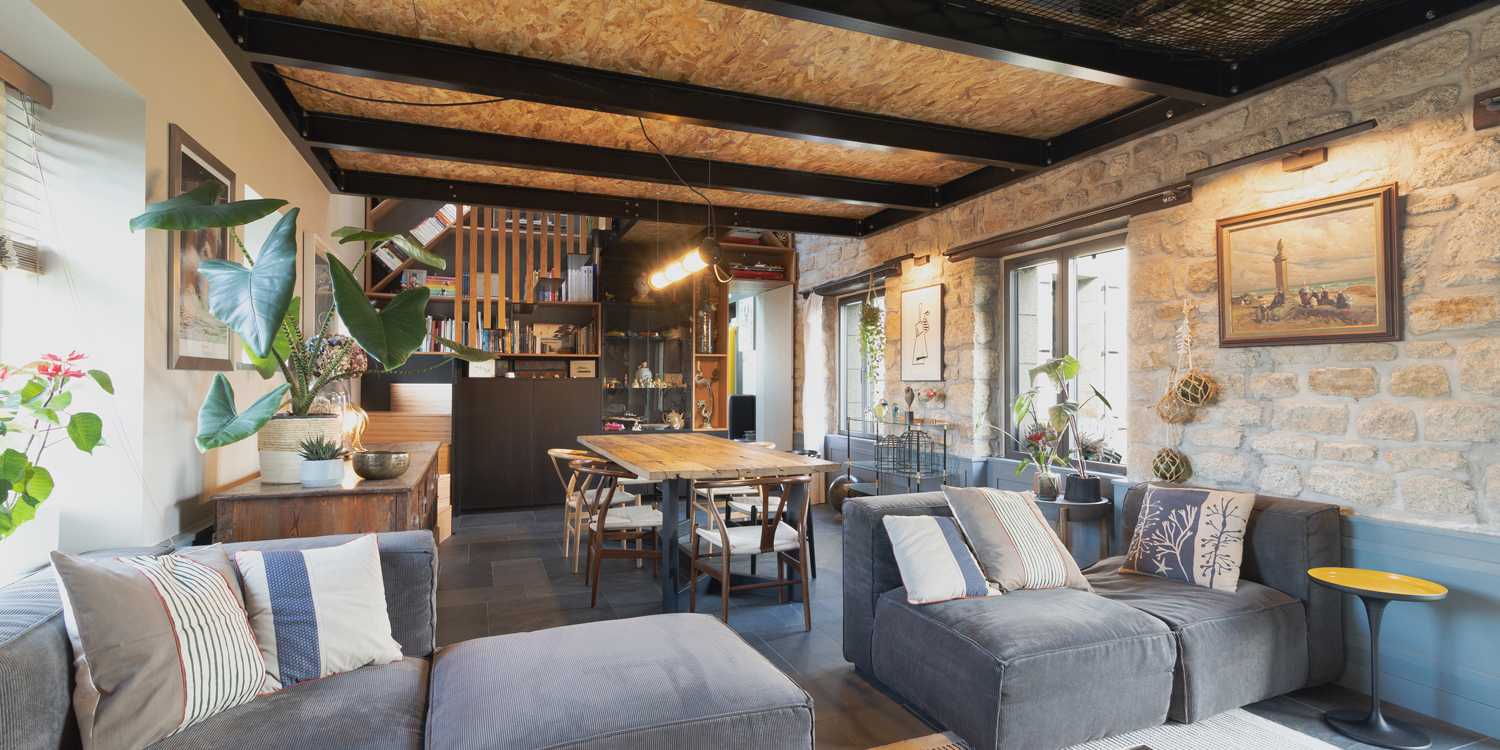 Décoration d'intérieur d'une maison de pêcheur en Bretagne