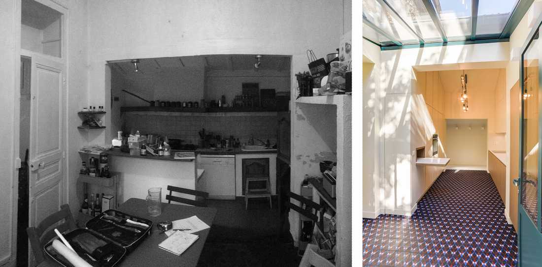 Avant-après : Rénovation de la cuisine d'une meulière par un architecte d'intérieur à Quimper
