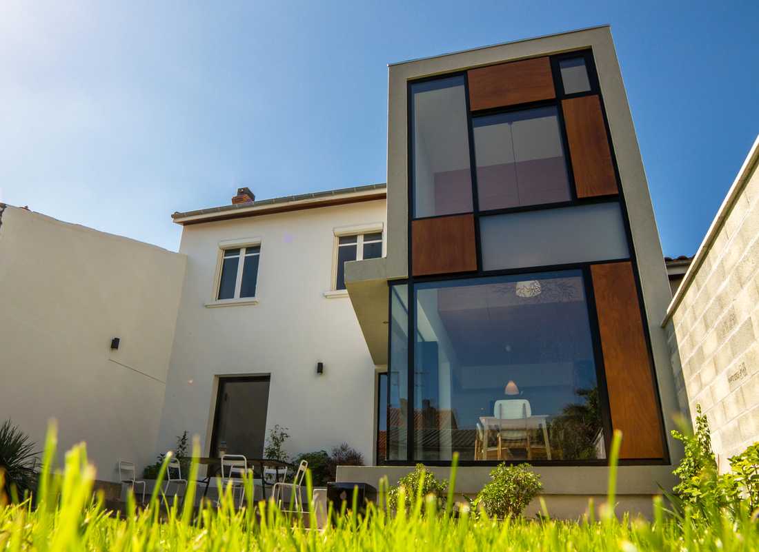 Un architecte a réalisé une extension pour une maison de ville à Quimper