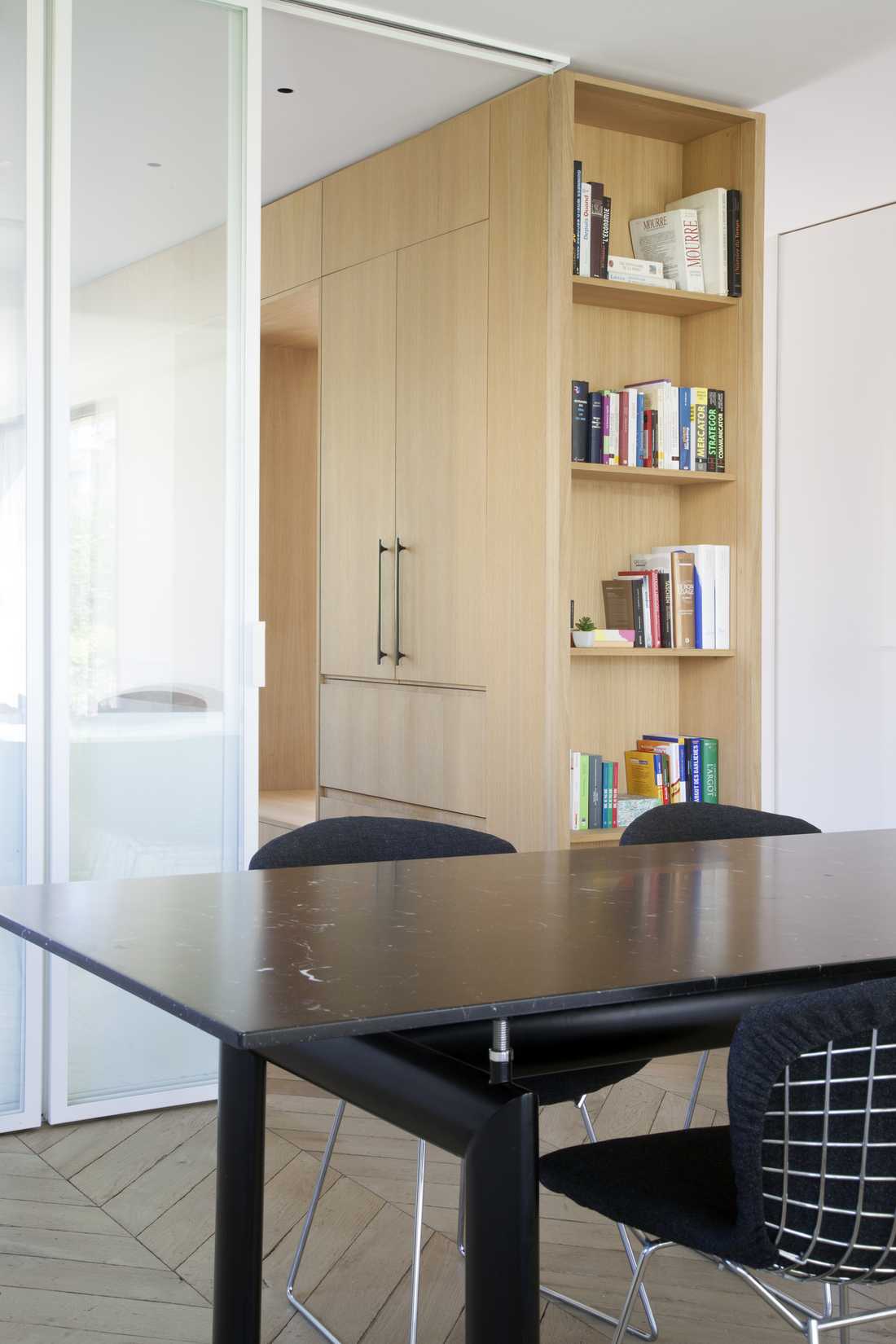 Salle à manger rénovée par un architecte d'intérieur à Quimper