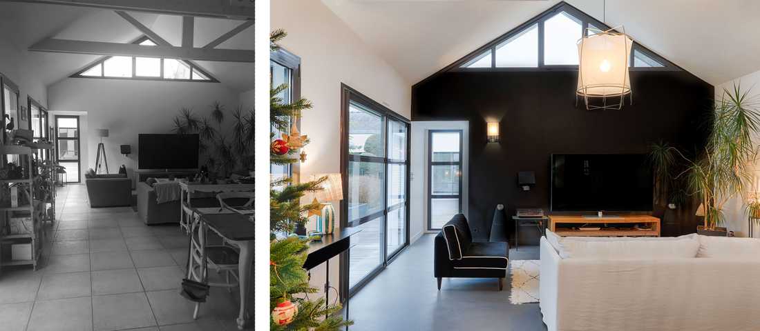 Avant - Après : Rénovation d'une maison comtemporaine des années 2000 par un architecte d'intérieur