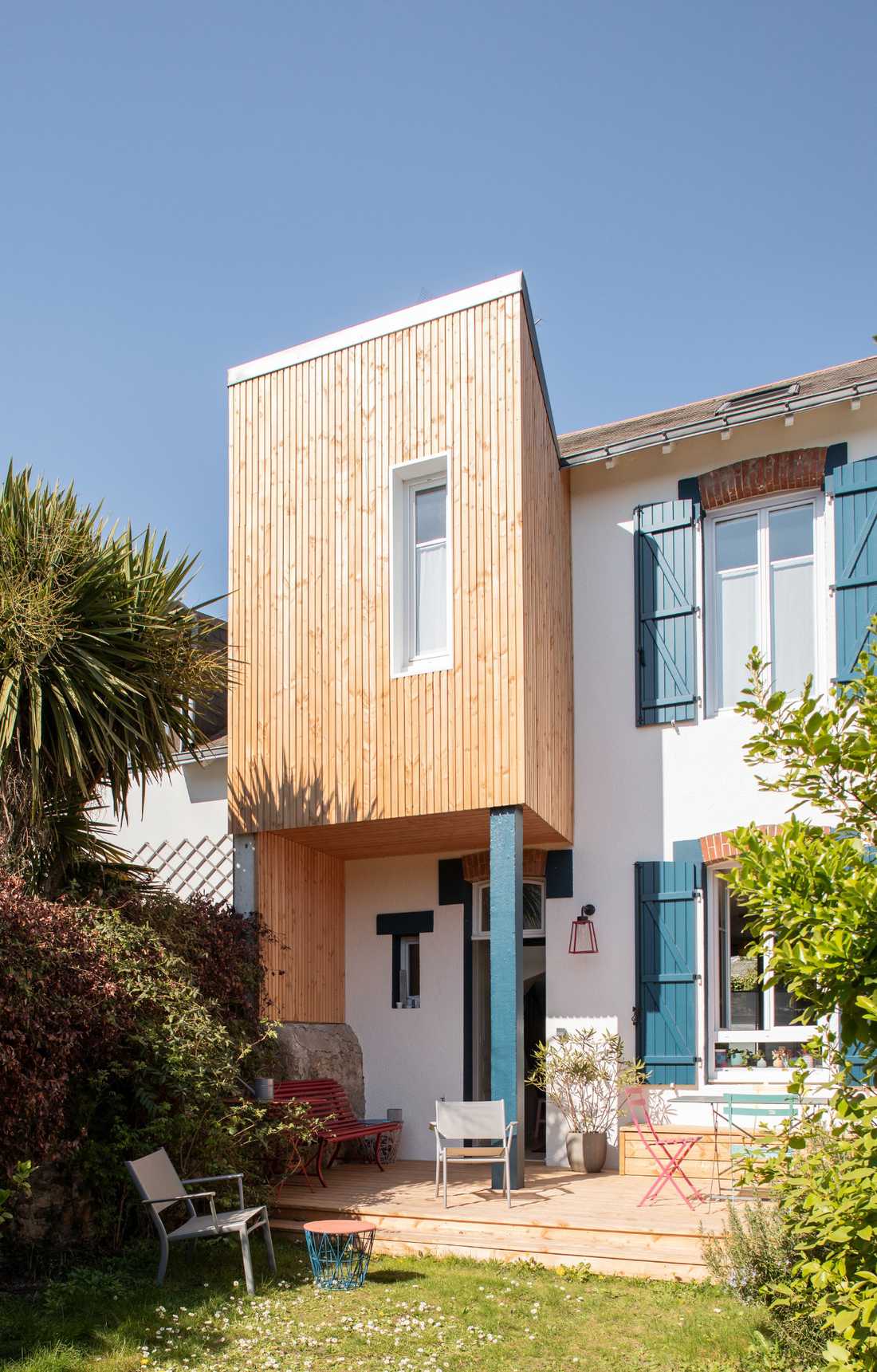 Extension d'une maison de ville conçue par un architecte à Quimper