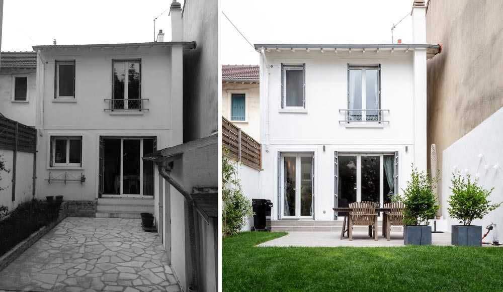 Rénovation de la facade d'une maison de ville à Quimper