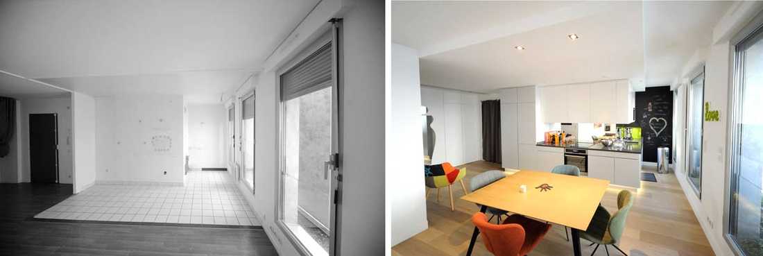 Architecture d'intérieur dans un appartement dans le Finistère et le Morbihan
