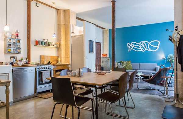 Relooking d'un appartement - loft en rez-de-chaussée par un décorateur d'intérieur à Quimper