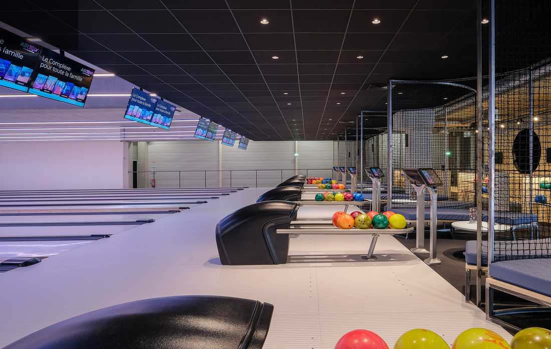 Design intérieur d'un bowling à Quimper
