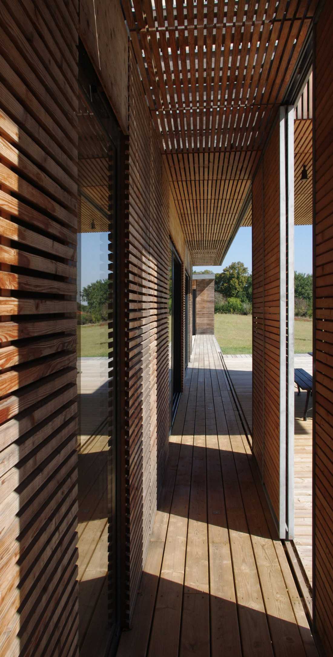Extension ossature bois réalisée par un architecte en Bretagne