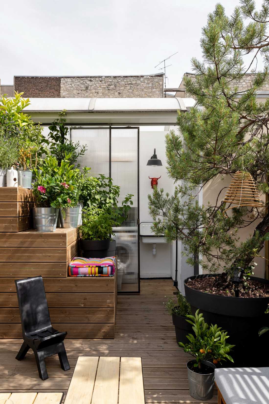 Toit-terrasse du triplex à Quimper