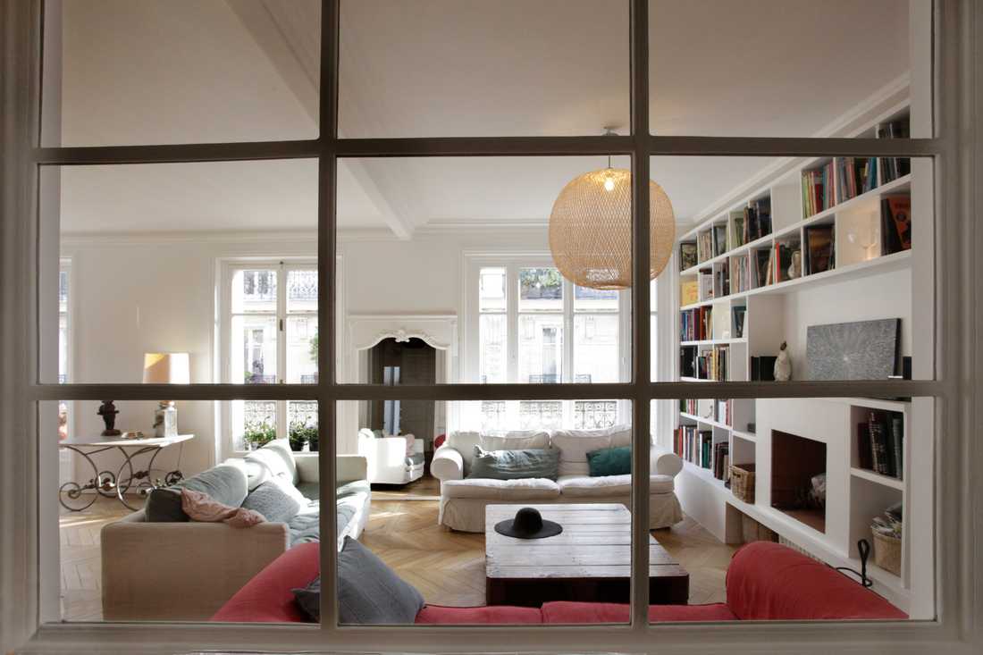 Rénovation d'un appartement haussmannien par architecte d'interieur à Quimper