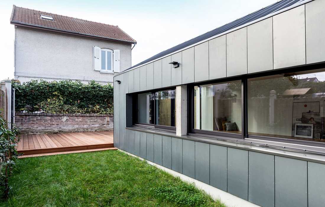 Extension d'une maison de ville conçu par architecte dans le Finistère et le Morbihan