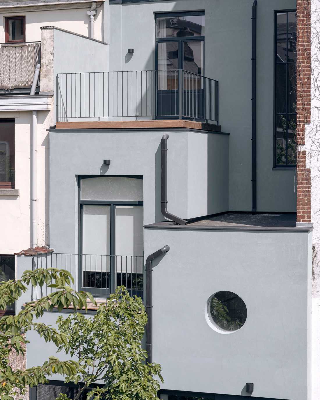 Extension d'une maison de ville conçue par un architecte à Quimper