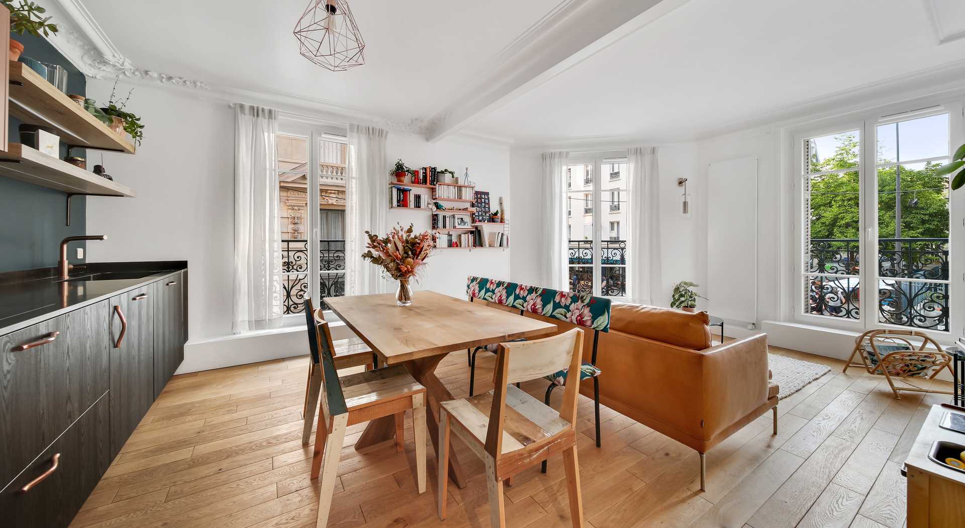 Interior makeover of an apartment by an interior designer in Quimper